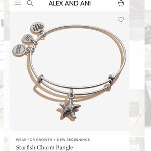 Alex And Ani starfish charm bracelet NWT